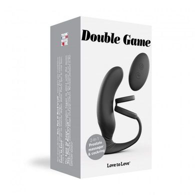 Вибромассажер простаты Love To Love Double Game с двойным эрекционным кольцом и пультом ДУ SO4072 фото