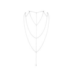 Ланцюжок для спини Bijoux Indiscrets Magnifique Back and Cleavage Chain - Silver, прикраса для тіла SO2655 фото