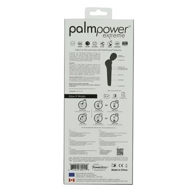 Мощный вибромассажер PalmPower Extreme - Black, 7 режимов, гибкая головка, перезаряжаемый SO3477 фото