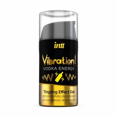 Жидкий вибратор Intt Vibration Vodka (15 мл), густой гель, очень вкусный, действует до 30 минут SO2919 фото