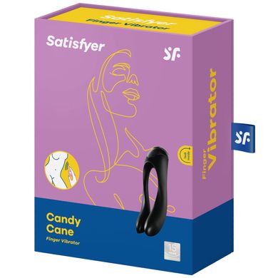 Вібратор на палець Satisfyer Candy Cane Black SO4653 фото