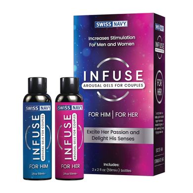 Возбуждающие гели для пар Swiss Navy Infuse Arousal Gels for Couples 2×59 мл SO5722 фото