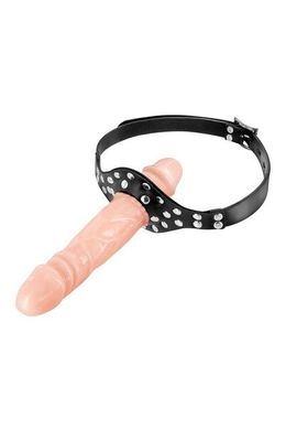 Кляп с двойным фаллоимитатором Fetish Tentation Double Penis Gag Flesh SO5989 фото