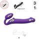 Безремневой страпон с вибрацией Strap-On-Me Vibrating Violet M диаметр 3,3см, пульт ДУ, регулируемый SO3825 фото 2