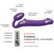 Безремневой страпон с вибрацией Strap-On-Me Vibrating Violet L, диам. 3,7см, пульт ДУ, регулируемый SO3826 фото 3